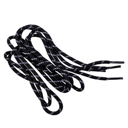 Шнурки для обуви плетеные двухцветные, чёрно-белые, 2 шт