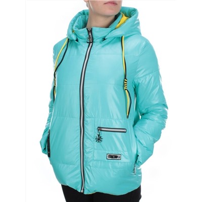 8260 TURQUOISE Куртка демисезонная женская BAOFANI (100 гр. синтепон) размер 42