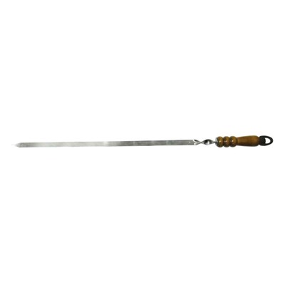 Шампур с деревянной ручкой (нерж. сталь) шд75