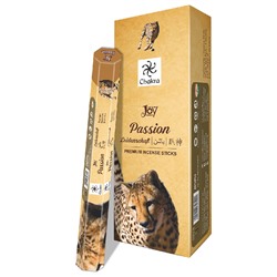 Chakra Joy PASSION Premium Incense Sticks, Zed Black (Чакра Джой СТРАСТЬ премиум благовония палочки, Зед Блэк), уп. 20 палочек.