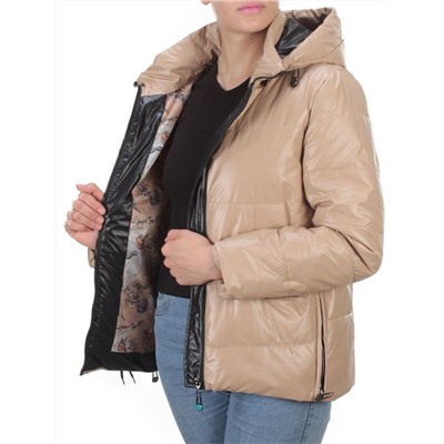 8268 BEIGE Куртка демисезонная женская BAOFANI (100 гр. синтепон) размеры 42-44-46-48-50