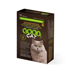 GOOD CAT Мультивитаминное лакомcтво для Кошек "ЗДОРОВЬЕ КОЖИ И ШЕРСТИ" 90 таб. АГ