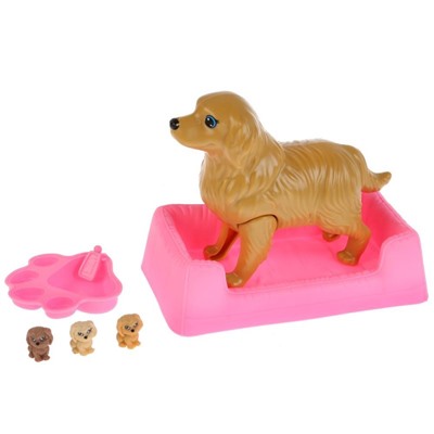 Игровой набор «Мама-собака с щенятами» (рожающая собака)