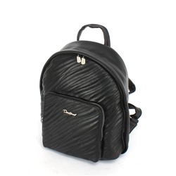 Рюкзак жен искусственная кожа DJ-6943-3-BLACK,  1отд,  2внут+2внеш/ карм,  черный 252335