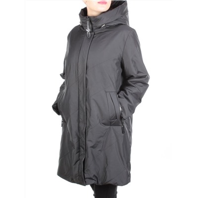 M818 BLACK Пальто демисезонное женское (100 гр. синтепон) размер 56