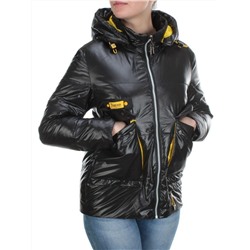 8267 BLACK Куртка демисезонная женская BAOFANI (100 гр. синтепон) размеры 46-48-50-52-54-56