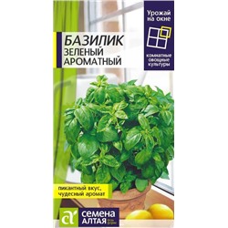 Базилик Зеленый Ароматный (Урожай на окне) (Алтай)