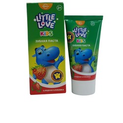 LITTLE LOVE Зубная паста детская Сладкая клубника (2+) 60мл