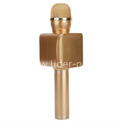 Колонка-микрофон (YS-68) Bluetooth/USB/micro SD/караоке (золото)