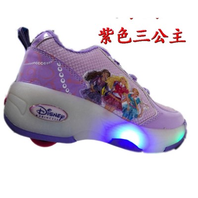 Роликовые кроссовки детские с LED подсветкой РК 532