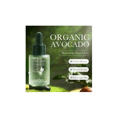 Увлажняющая сыворотка для лица с экстрактом Авокадо SADOER The Organic Avocado Anti-Wrinkle Essence, 30 мл.