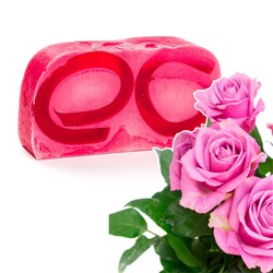 Мыло ручной работы ROSE (роза), 100г