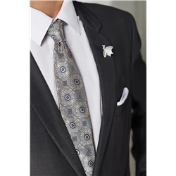 Галстук классический галстук мужской фактурный с принтом в деловом стиле "Власть чувств" SIGNATURE #783981
