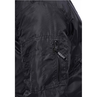 Куртка демисезонная "БОМБЕР" цвет: Черный
