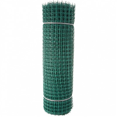 Сетка садовая пластиковая квадратная 33×33 мм, 1×20 м Строительная ПРОФИ зеленая