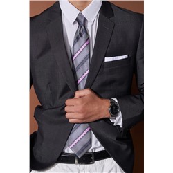 Галстук классический галстук мужской галстук в полоску в деловом стиле "Деловой роман" SIGNATURE #783941