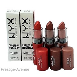 Помада NYX Matte Lipstick Pucker Up For The Holiday 4.5 g (упаковка 12 шт)