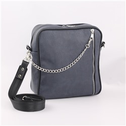 Стильная женская сумка 1129 испанский синий+черный (рюкзак)