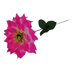 Цветок искусственный Георгин 41см Розовый+белый YL-22-1 (вып.по 10шт)