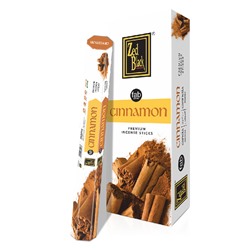 CINNAMON fab series Premium Incense Sticks, Zed Black (КОРИЦА премиум благовония палочки, Зед Блэк), уп. 20 палочек.