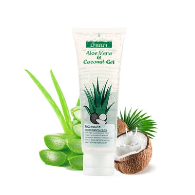 Восстанавливающий гель алоэ вера с кокосом Banna Aloe Vera Gel & Coconut, 100 мл. Таиланд