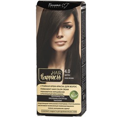 HAIR Happiness Стойкая крем-краска для волос  тон № 4.0 Шатен