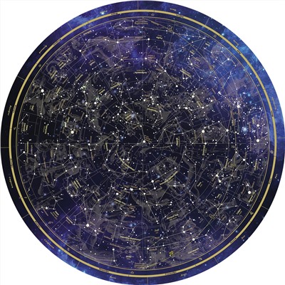 Скатерть с картой Звёздного Неба (круглая)