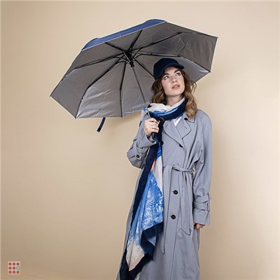 Зонт женский, полуавтомат, 55см, 8 спиц, 6 цветов
