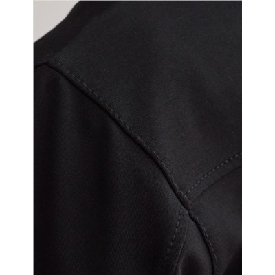 Бомбер среднего объема на молнии с карманами из эластичного футера двухнитки