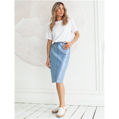 Юбка с металлизированным покрытием