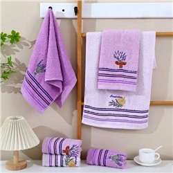 Полотенце махровое "Lavender" 35*75 см. хлопок 100%