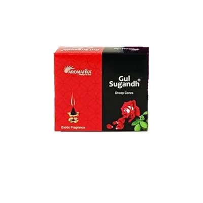 Dhoop Cones GUL SUGANDH, Aromatika (ГУЛ СУГАНДХ конусные благовония, Ароматика), уп. 25 г. + подставка.