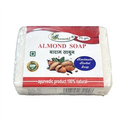ALMOND Handmade Herbal Soap, Karmeshu (МИНДАЛЬ мыло ручной работы, Кармешу), 75 г.