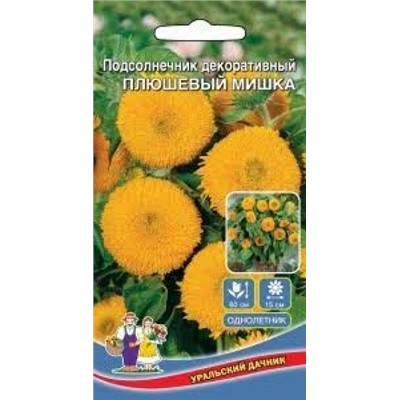 Цв.Подсолнечник Подсолнечник Плюшевый мишка (УД) 10шт