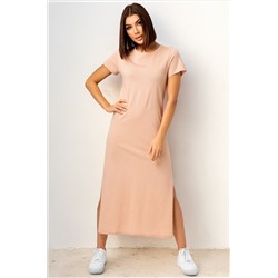 Однотонное женское платье-футболка Happyfox