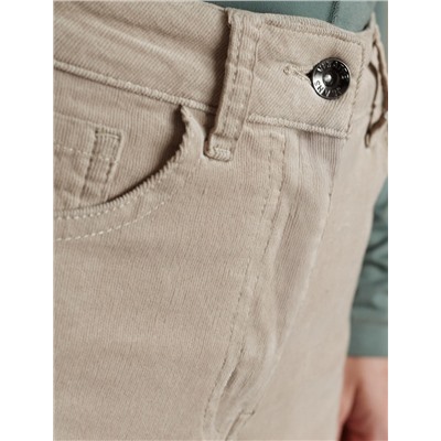 Брюки из эластичного микро-вельвета