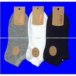 3 ПАРЫ - OSKO (CHMD) укороченные носки женские однотонные арт. А1681 (71117)