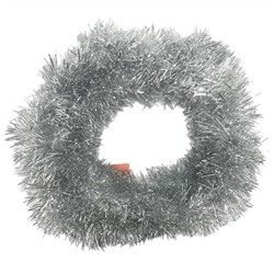 Мишура пушистая Серебро 2м  (мин.10шт) M-12