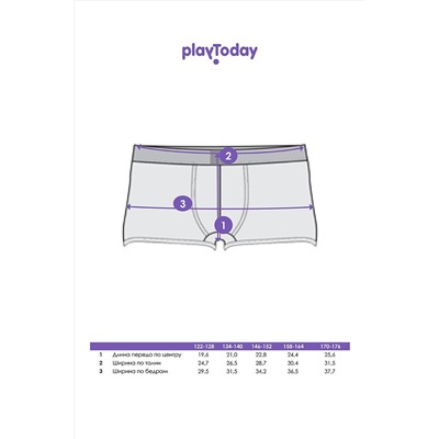 Трусы, 2 шт. PLAYTODAY #1023306