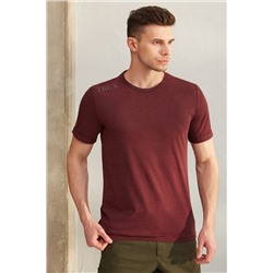 Фуфайка (футболка) муж BeGood SS23MJ235 (Бургунди меланж)