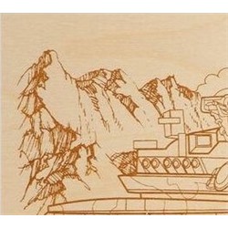 Доски для выжигания «Танк Т-80УМ1: Барс» 1 шт