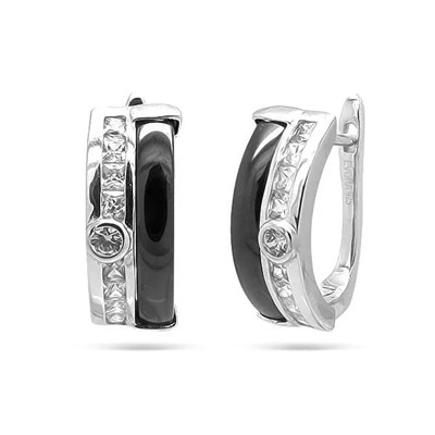Серьги из серебра керамика, МКВ670