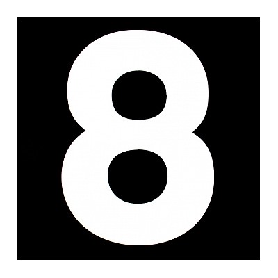 Трафарет для торта "Цифра 8", высота 25 см