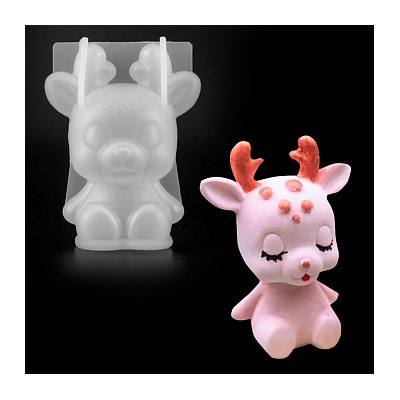 Силиконовый молд «Оленёнок» 3D, 7,5*5,5 см