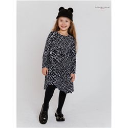 Платье Тиана горох на синем