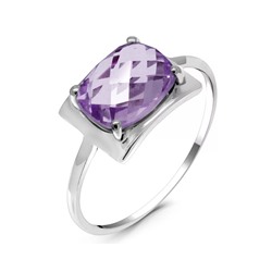 Кольцо из серебра аметист, Клюква