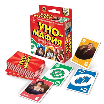 Игра настольная "Уно-мафия" 04692 Русский стиль РОССИЯ