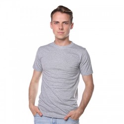 Футболка классическая White Cotton Melange (Индия), светло-серый