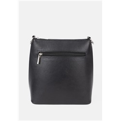 Сумка женская из экокожи в оттенке черная №1284