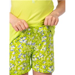 Комплект детский (футболка/шорты) Солнечный лайм